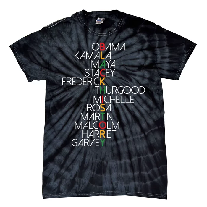 Black History Month Black Proud Patriotic President Obama Tie-Dye T-Shirt