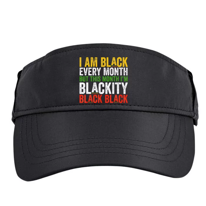 Black History Month This Month I'm Blackity Black Adult Drive Performance Visor