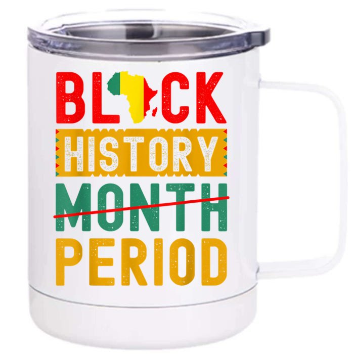 Black History Month Period African Pride Front & Back 12oz Stainless Steel Tumbler Cup