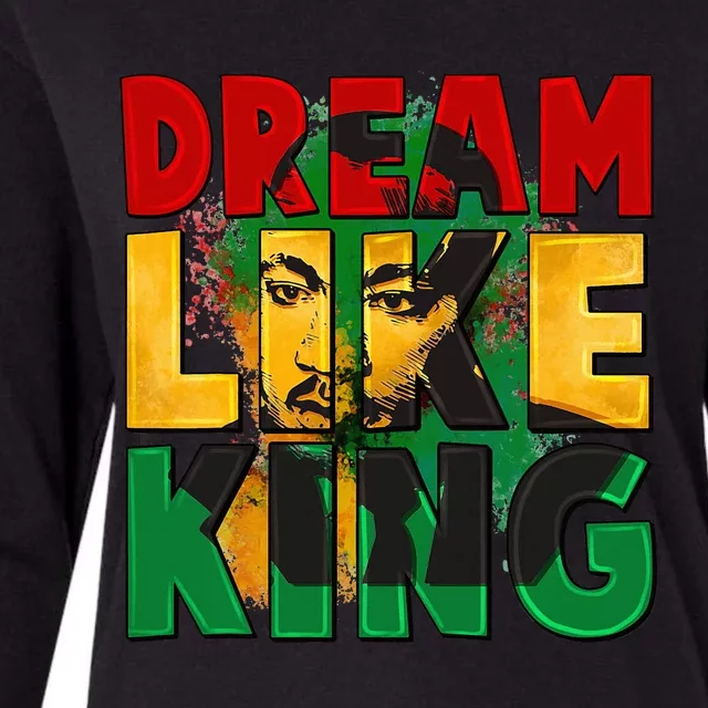 Black History Month Martin Have Dream Luther King Day Womens Cotton Relaxed Long Sleeve T-Shirt