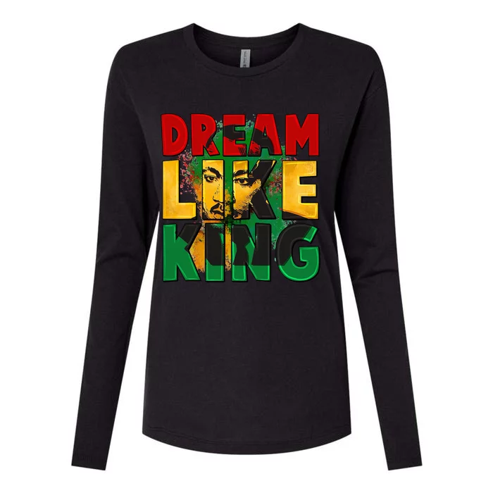 Black History Month Martin Have Dream Luther King Day Womens Cotton Relaxed Long Sleeve T-Shirt