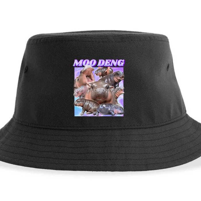 Baby Hippo Moo Deng Sustainable Bucket Hat