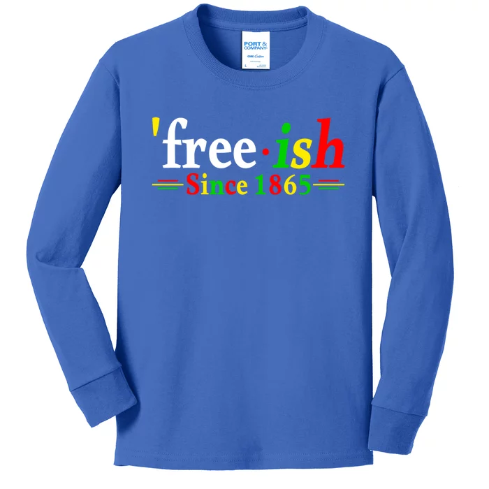 Black History Month Juneteenth Freedom Ecipation Freegiftish Funny Gift Kids Long Sleeve Shirt