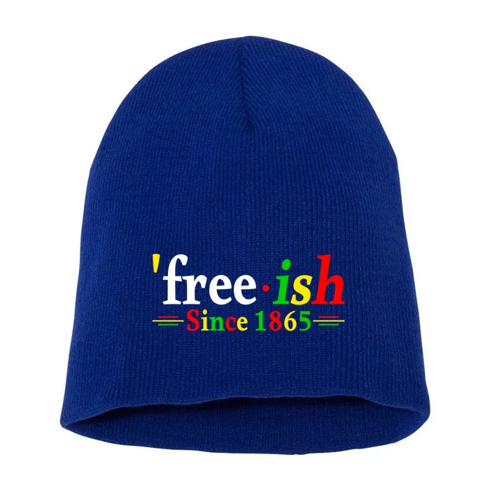 Black History Month Juneteenth Freedom Ecipation Freegiftish Funny Gift Short Acrylic Beanie