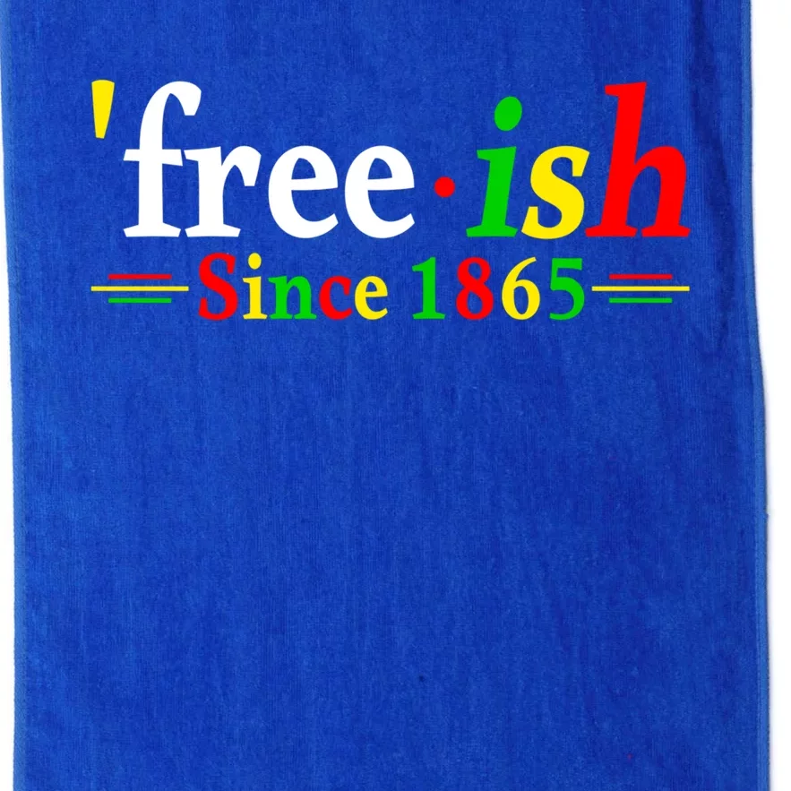 Black History Month Juneteenth Freedom Ecipation Freegiftish Funny Gift Platinum Collection Golf Towel