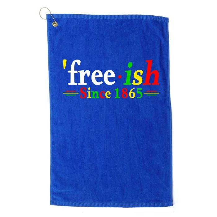 Black History Month Juneteenth Freedom Ecipation Freegiftish Funny Gift Platinum Collection Golf Towel