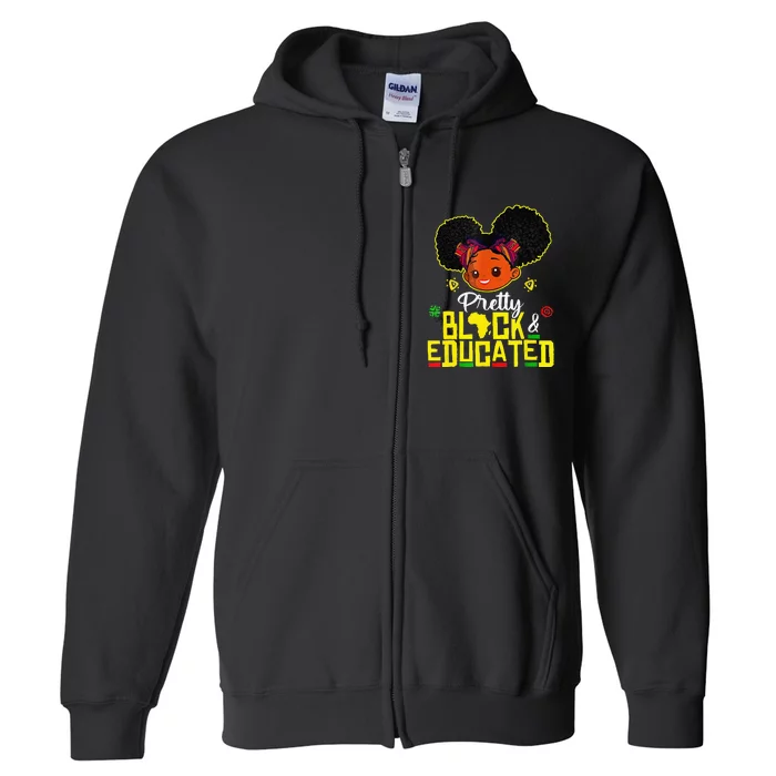 Black History Month African African Queen Full Zip Hoodie