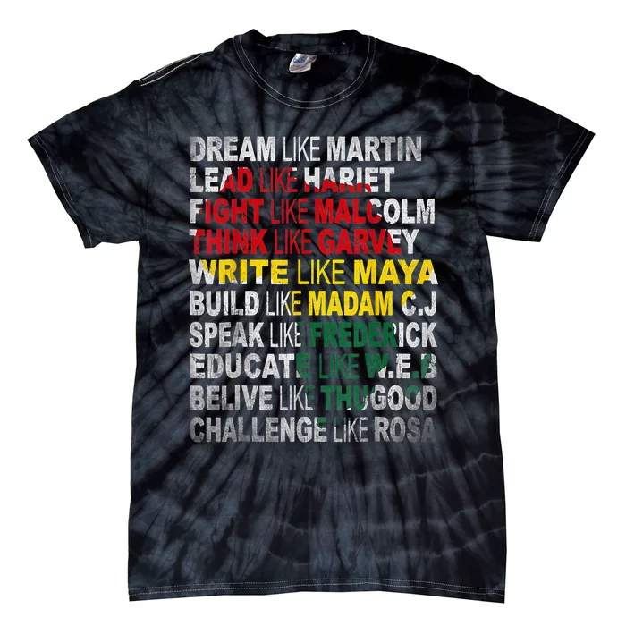 Black History Month Apparel Outfit Tie-Dye T-Shirt