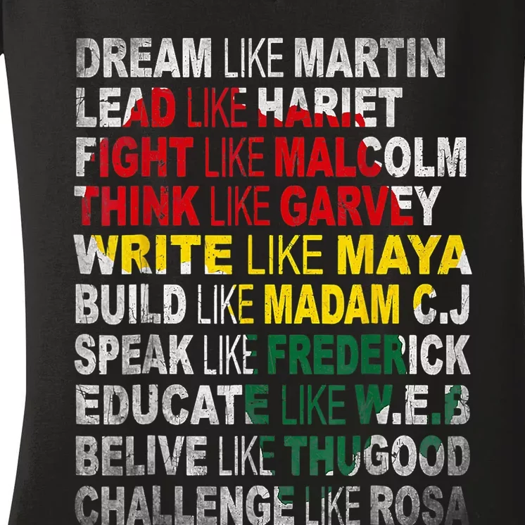 Black History Month Apparel Outfit Women's V-Neck T-Shirt