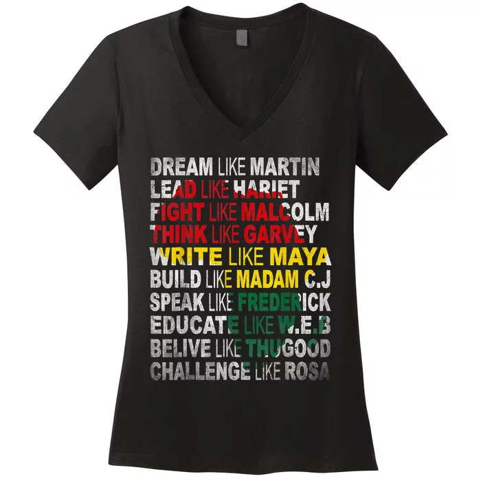 Black History Month Apparel Outfit Women's V-Neck T-Shirt