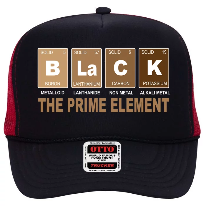 Black History Month Prime Element High Crown Mesh Trucker Hat