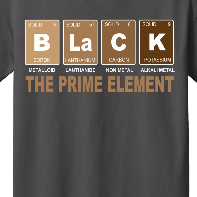 Black History Month Prime Element Kids T-Shirt