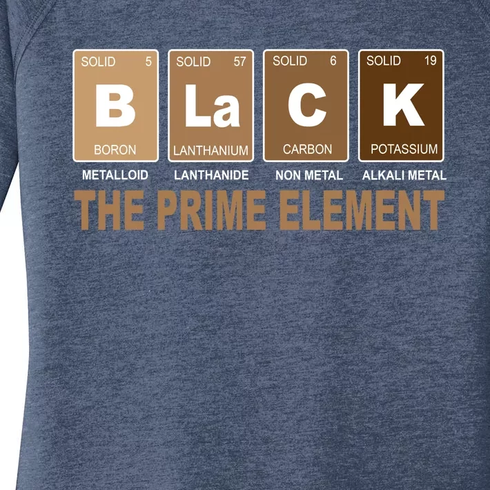 Black History Month Prime Element Women's Perfect Tri Tunic Long Sleeve Shirt