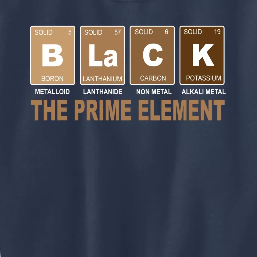 Black History Month Prime Element Kids Sweatshirt