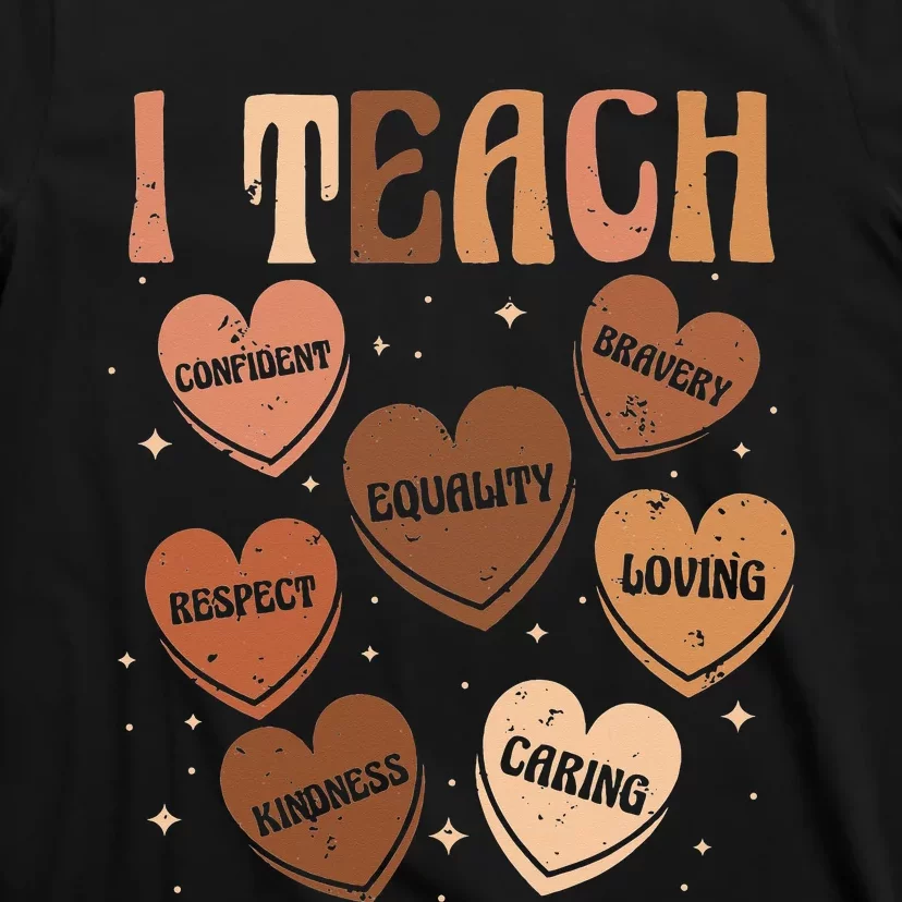 Black History Month I Teach Black History Teacher Retro T-Shirt