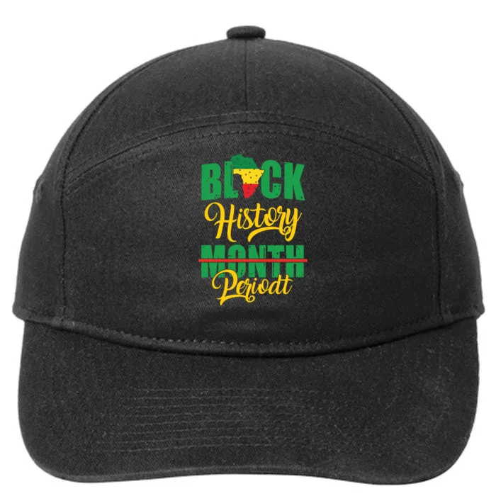 Black History Month Period African Pride Women 7-Panel Snapback Hat