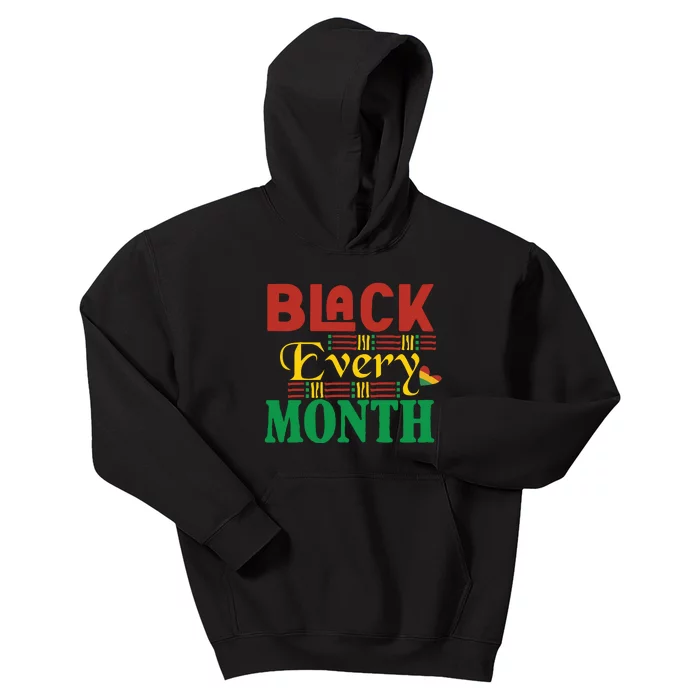 Black History Month Gifts Black Pride I'm Black Every Month Kids Hoodie