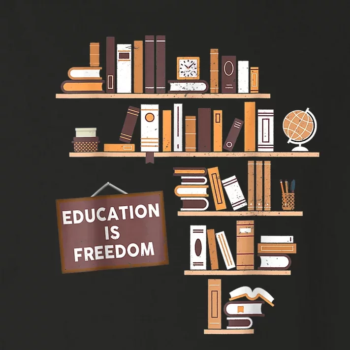 Black History Month Shirts Education Is Freedom African American Educator Toddler Long Sleeve Shirt