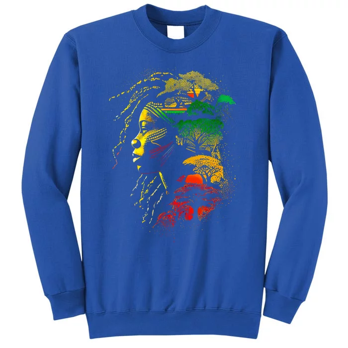 Black History Month Gift African American Ancestors' Roots Great Gift Tall Sweatshirt