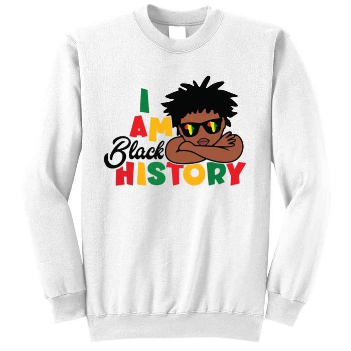 Black History Month Boy I Am African American Sweatshirt