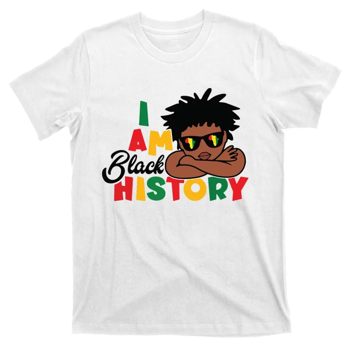 Black History Month Boy I Am African American T-Shirt