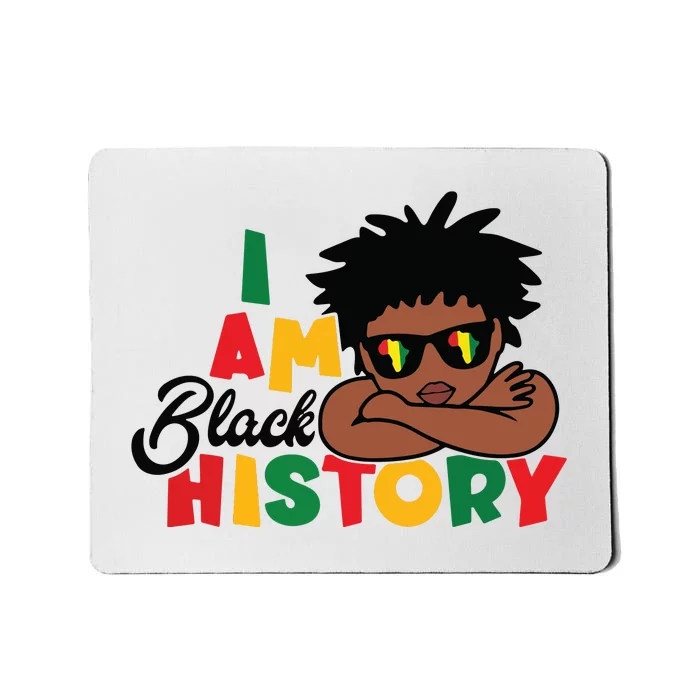 Black History Month Boy I Am African American Mousepad