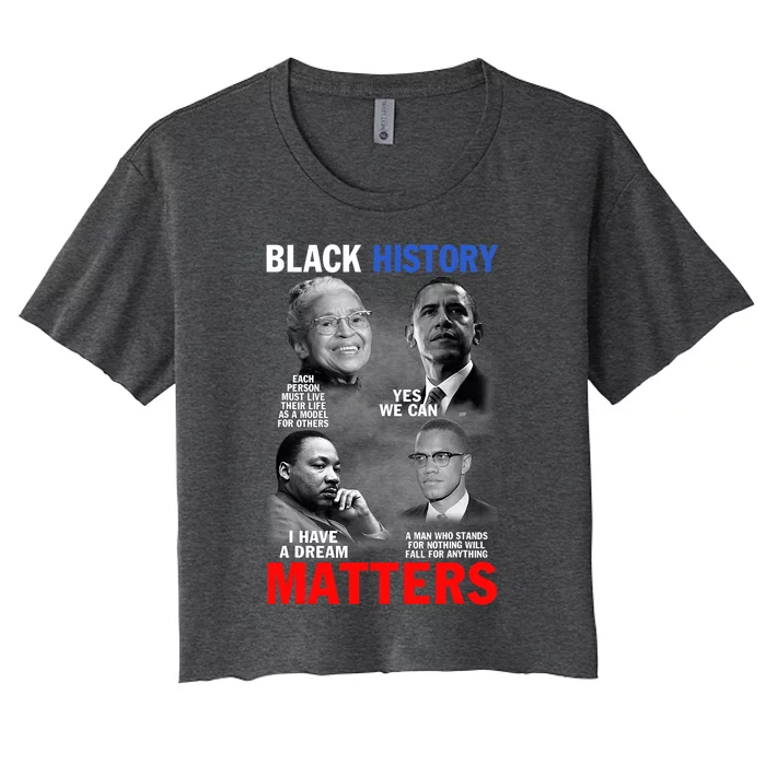 Black History Matterfor Black History Month Women's Crop Top Tee