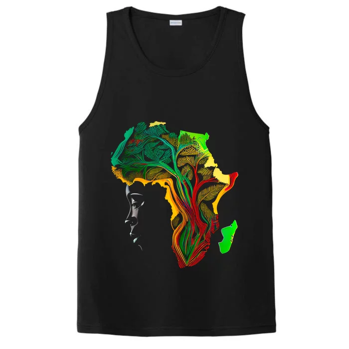 Black History Month Gift African American Ancestors' Roots Gift Performance Tank