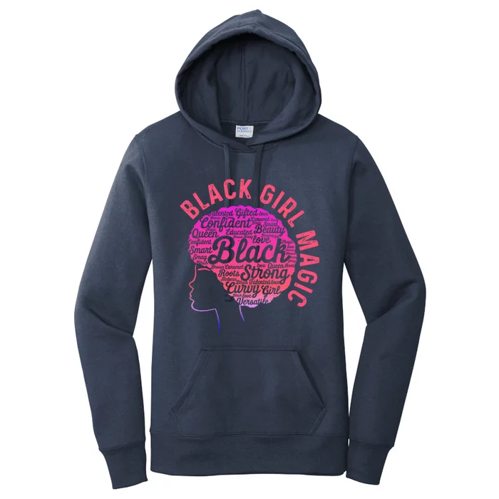 Black History Magic Month Strong Love Afro Queen Gift Women's Pullover Hoodie