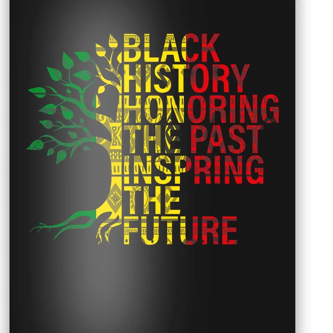 Black History Month Honoring Past Inspiring Future Poster