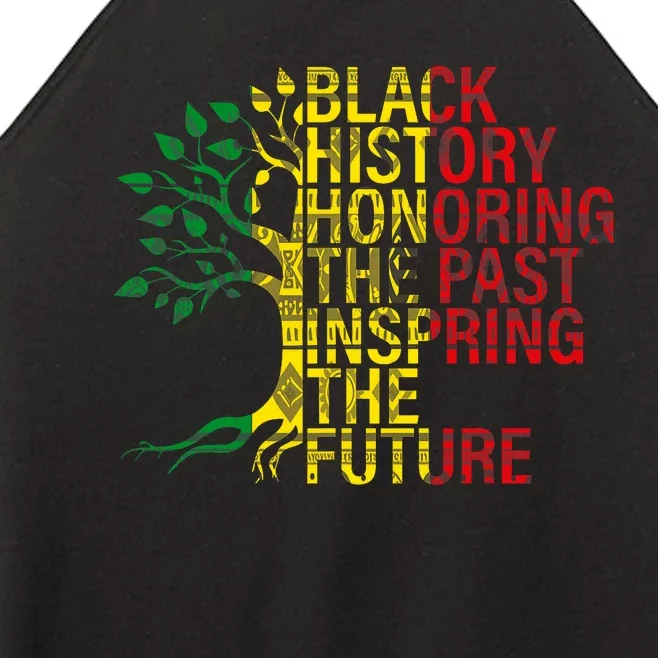 Black History Month Honoring Past Inspiring Future Women’s Perfect Tri Rocker Tank