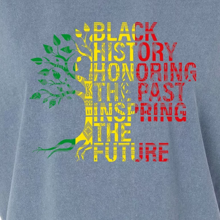 Black History Month Honoring Past Inspiring Future Garment-Dyed Women's Muscle Tee