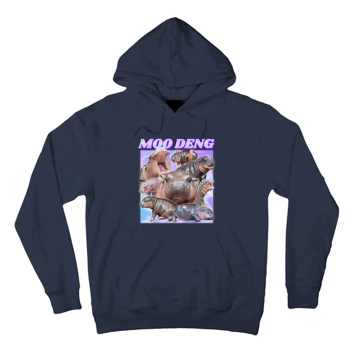 Baby Hippo Moo Deng Tall Hoodie