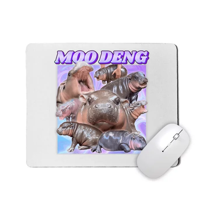 Baby Hippo Moo Deng Mousepad