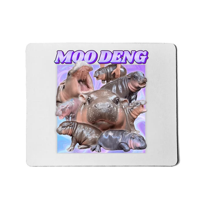 Baby Hippo Moo Deng Mousepad