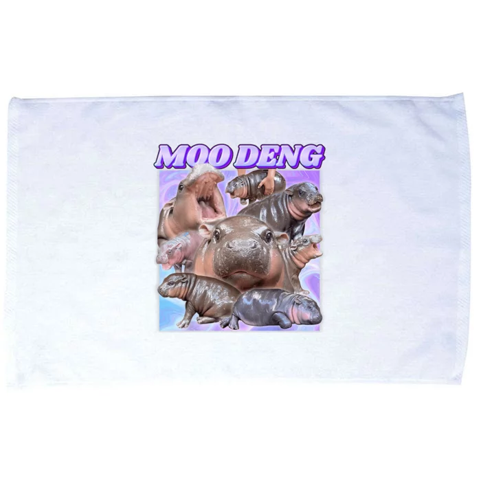 Baby Hippo Moo Deng Microfiber Hand Towel