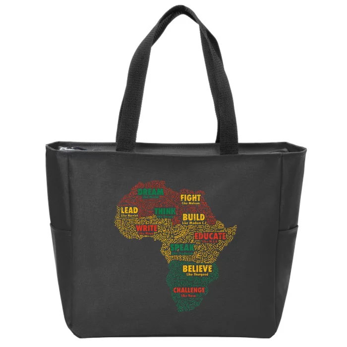 Black History Month African American Juneteenth Celebrations Zip Tote Bag