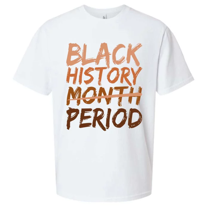 Black History Month Period African American Proud Sueded Cloud Jersey T-Shirt