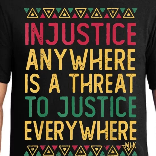 Black History Month Justice Martin Luther King Jr Quote Pajama Set