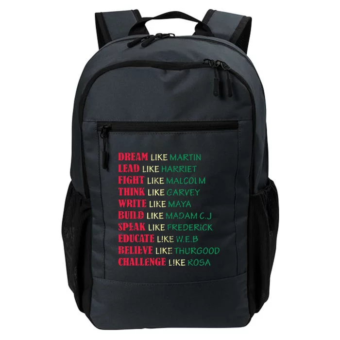 Black History Month Dream Like Martin Lead Like Harriet Daily Commute Backpack