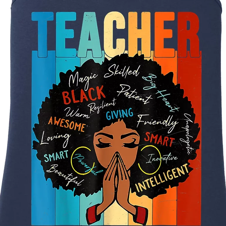 Black History Month Teacher Ladies Essential Tank