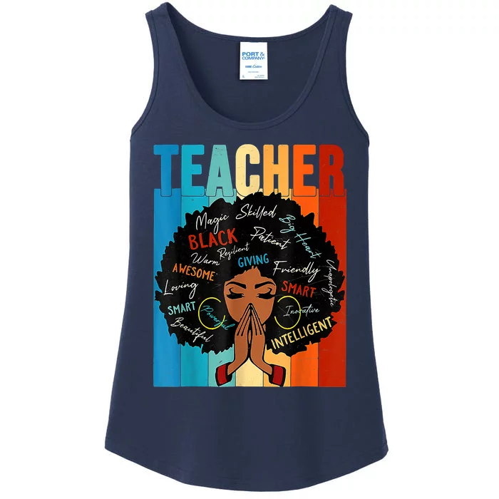 Black History Month Teacher Ladies Essential Tank