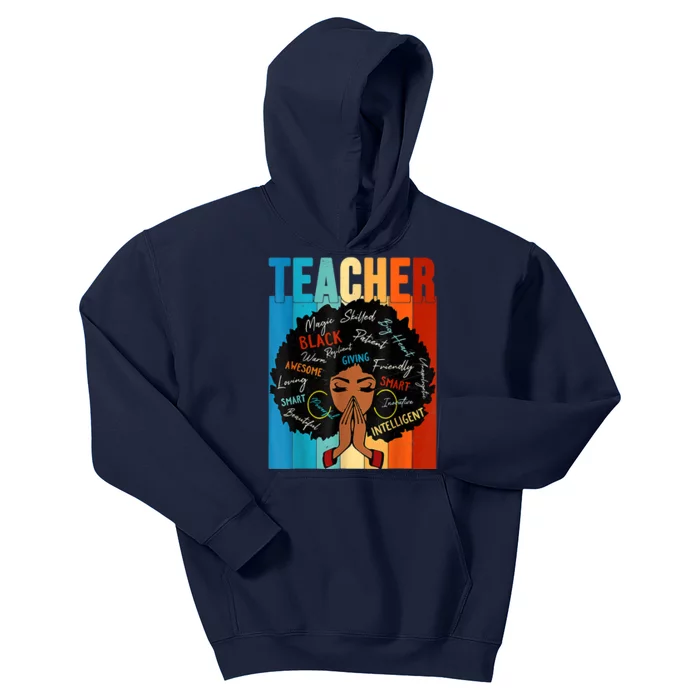 Black History Month Teacher Kids Hoodie