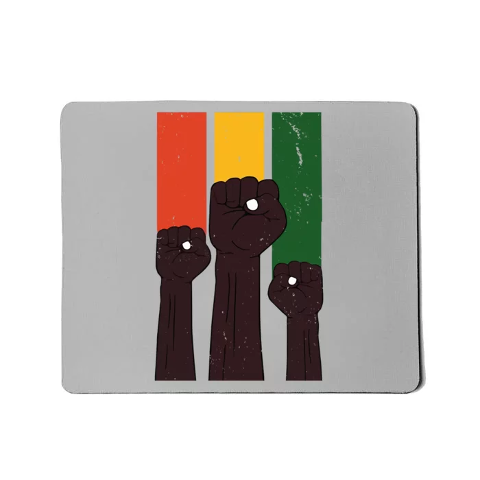 Black History Month Fist Pride Mousepad