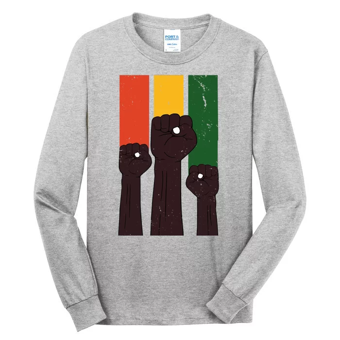 Black History Month Fist Pride Tall Long Sleeve T-Shirt