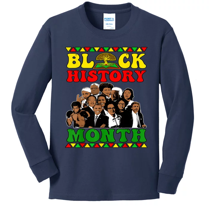 Black History Month Apparel Black Pride African American Kids Long Sleeve Shirt