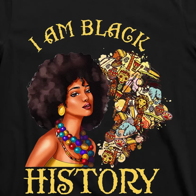 Black History Month Woman African Queen American Juneteenth T-Shirt