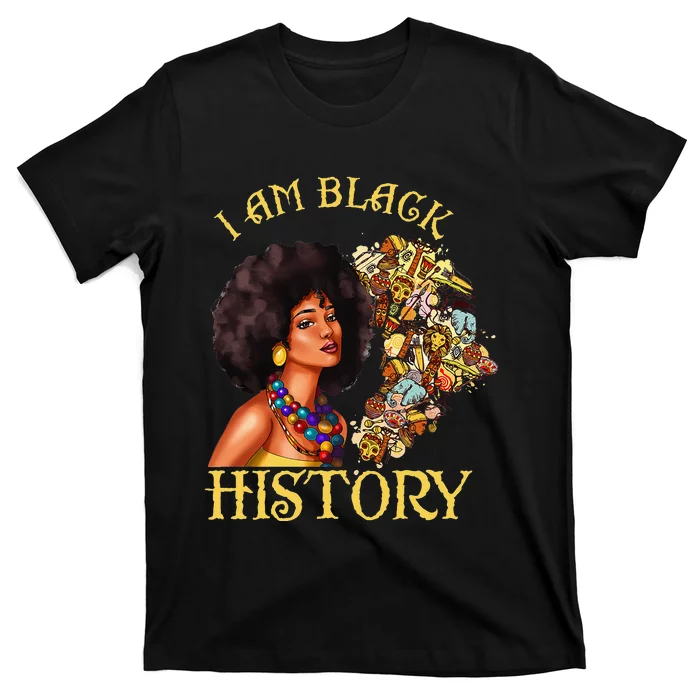 Black History Month Woman African Queen American Juneteenth T-Shirt