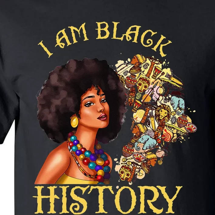 Black History Month Woman African Queen American Juneteenth Tall T-Shirt