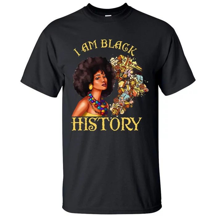 Black History Month Woman African Queen American Juneteenth Tall T-Shirt